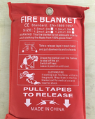 Family Blackout Kit contents: Fiberglass Fire Blanket