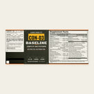 CON-03 BASELINE full label, including the Supplement Facts panel and directions