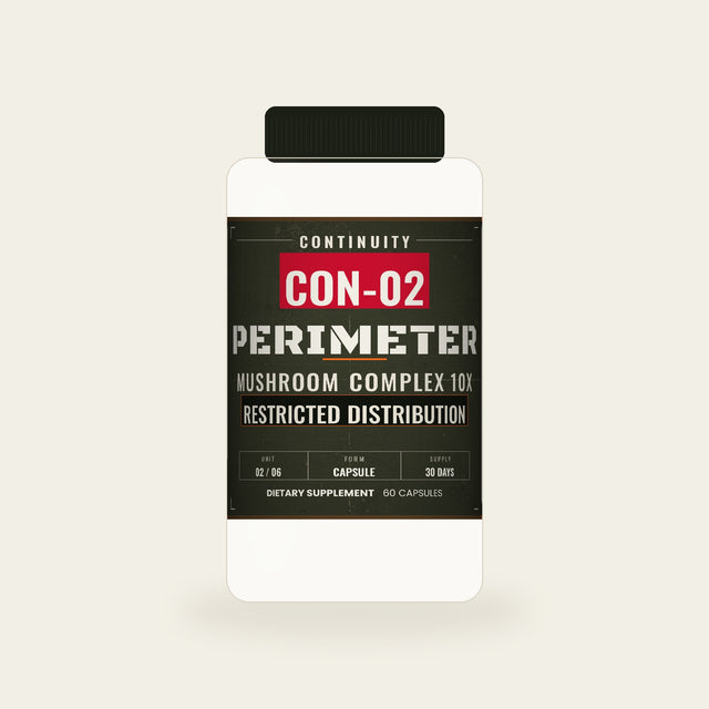 CON-02 PERIMETER mushroom complex 10X bottle, Stand Fast Supply Co.