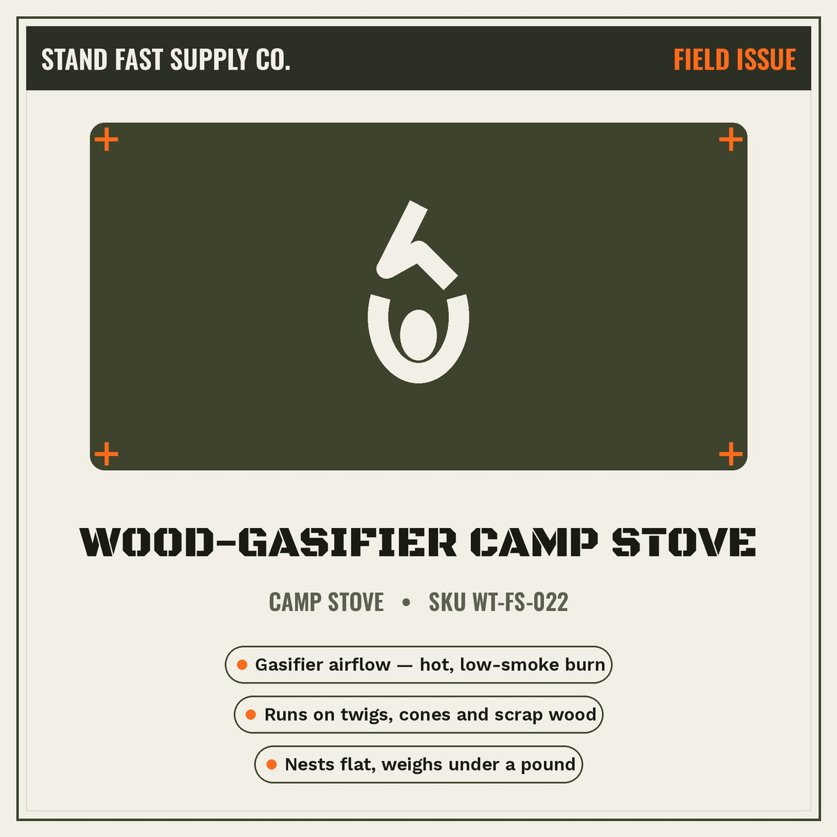 Wood-Gasifier Camp Stove