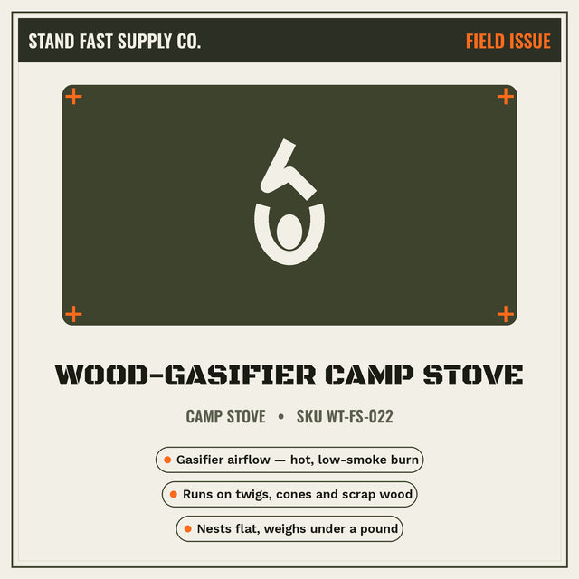 Wood-Gasifier Camp Stove