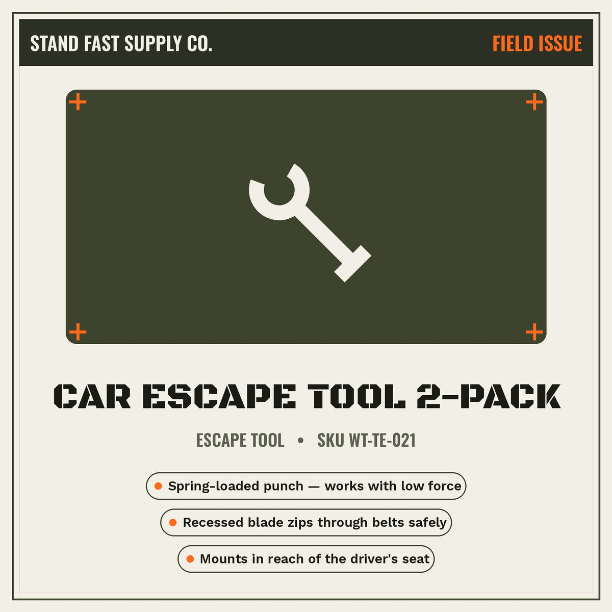 Car Escape Tool 2-Pack
