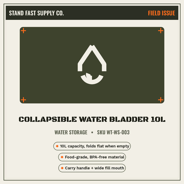 Collapsible Water Bladder 10L