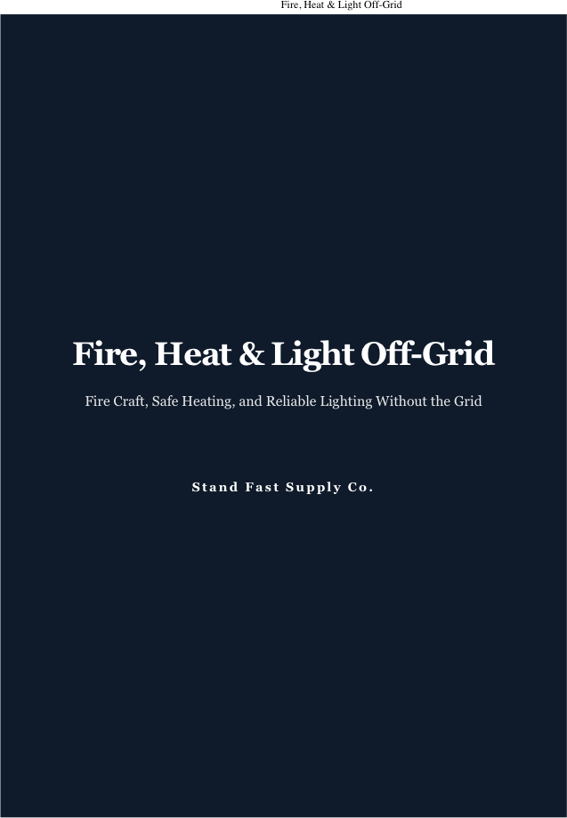 Fire, Heat & Light Off-Grid ebook cover
