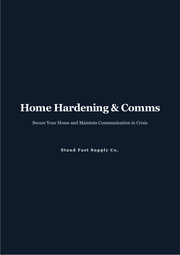 Home Hardening & Comms (PDF Field Guide)
