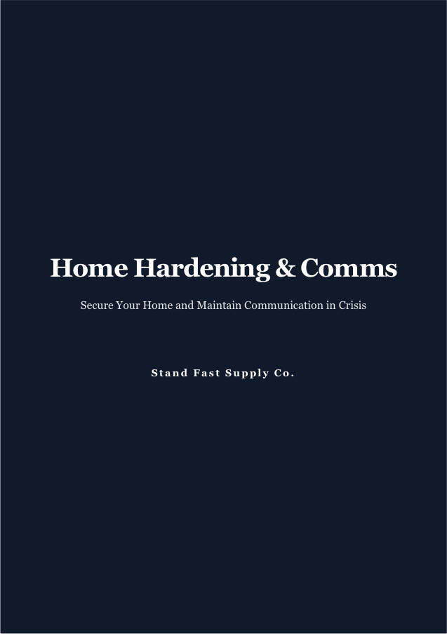Home Hardening & Comms ebook cover