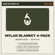 Mylar Blanket 4-Pack