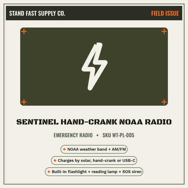 Sentinel Hand-Crank NOAA Radio