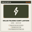 Solar Folding Camp Lantern