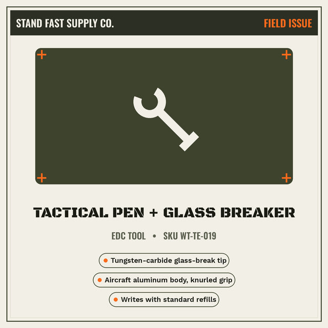 Tactical Pen + Glass Breaker