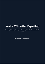 Water When the Taps Stop (PDF Field Guide)