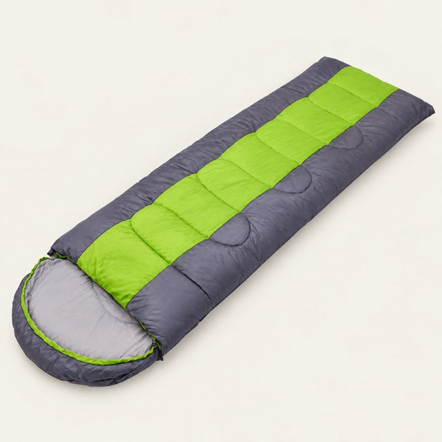 Studio view of Envelope Sleeping Bag on a warm neutral background